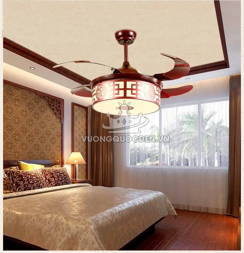 Tư vấn cách chọn và lắp đặt đèn quạt trần cho không gian phòng ngủ thêm đẹp mắt